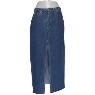 Denim skirt (Blue) from Stradivarius Cotton