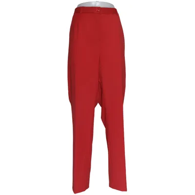 Jakkesætsbukser (Rød) fra Delmod Elastan, Polyester, Uld