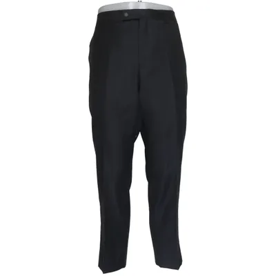 Suit pants (Gray) from Dressmann Polyester, Wool