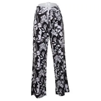 Palazzo pants (Black, White) from United Colors of Benetton Lyocell