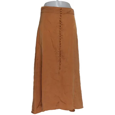 Maxi skirt (Brown) from Oscar Acetate, Cupro, Polyester