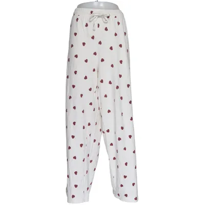 Pyjamasbukser (Hvid, Rød) fra MyWear Bomuld, Elastan