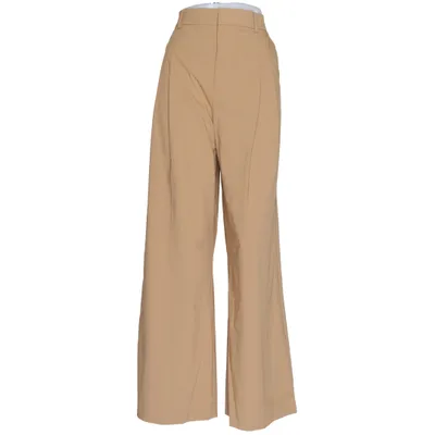 Pantalon patte d'éléphant (Beige) de Zara Élasthane, Polyester, Viscose