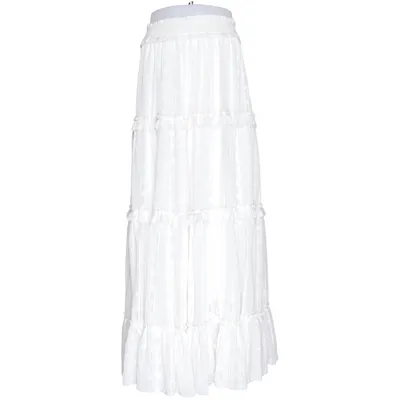 Maxi skirt (White) from Buch Copenhagen Cotton, Polyester
