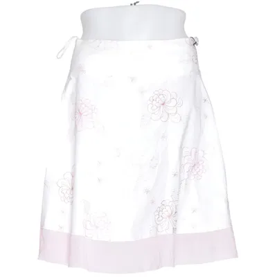 Rok (Wit, Roze) van Ana Alcazar Katoen, Elastaan