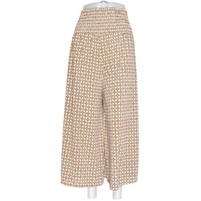Palazzo pants (Beige, Multicolored) from Defox Elastane, Polyamide