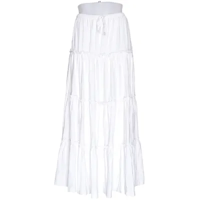 Maxi rok (Wit) van Bik Bok Elastaan, Organisch katoen, Viscose