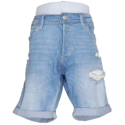 Short en jean (Bleu) de Jack & Jones Jeans Intelligence Élasthane, Coton biologique, Polyester, Coton recyclé