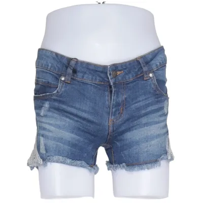 Denim shorts (Blauw) van Blind Date Casual Katoen, Elastaan