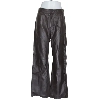 Læderbukser (Brun) fra H&M Edition Læder