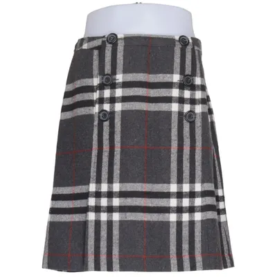 Skirt (Gray, Black, White) from Vivien Caron Polyester, Viscose, Wool