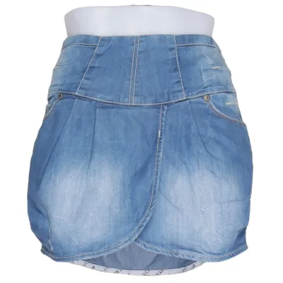 Jupe en jean (Bleu) de Mod Coton, Polyester