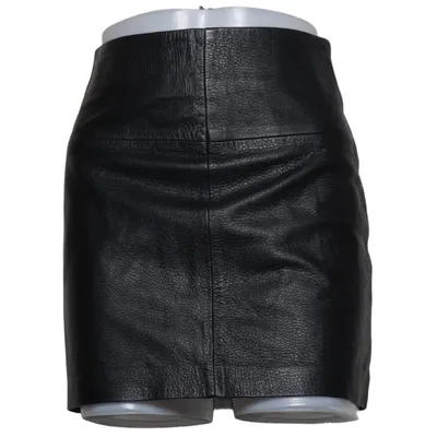 Jupe (Noir) de Barneys Originals Cuir