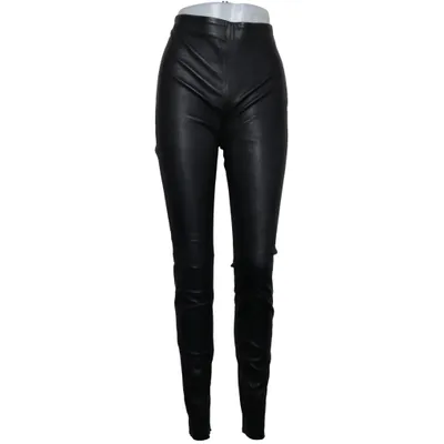 Leren broek (Zwart) van Selected Femme Leer