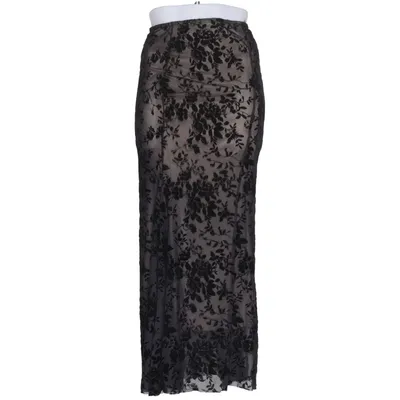 Maxi skirt (Black, Beige) from Shein Elastane, Polyester