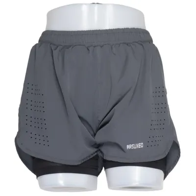 Short de sport (Gris, Noir) de Arsuxeo