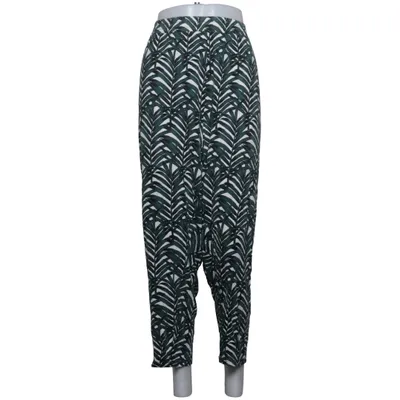 Pantalon (Vert, Blanc) de H&M+ Viscose