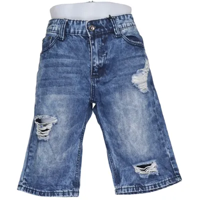 Short en jean (Bleu) de Forplay Coton
