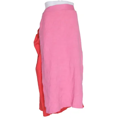 Slå om-nederdel (Rød, Pink) fra Never Fully Dressed Polyamid, Polyester, Viscose