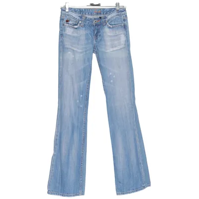 Jeans (Blå) från Miss Me Bomull, Polyuretan