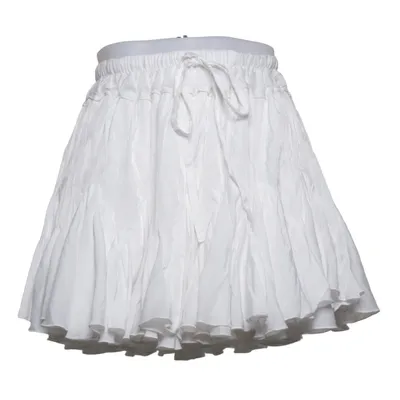 Nederdel (Hvid) Bomuld, Polyester, Silke