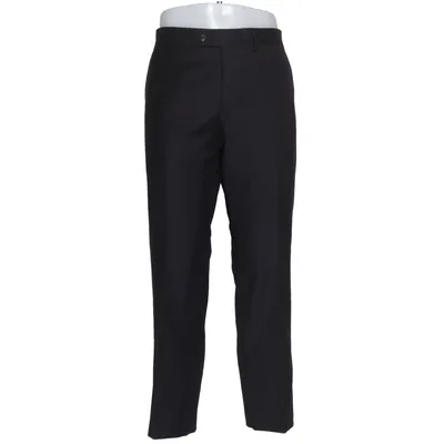 Kostuumbroek (Zwart) van Atlant Polyester, Wol