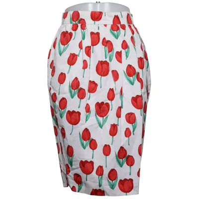 Skirt (White, Red, Green) from Private Collection Cotton, Viscose