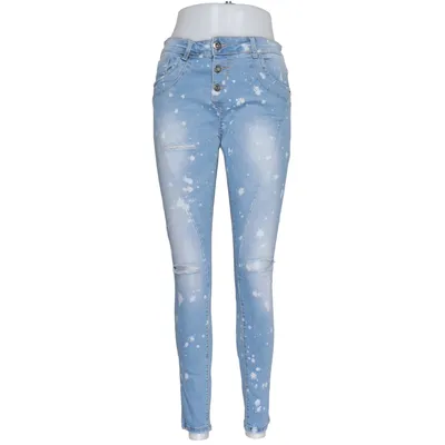 Jean (Bleu, Blanc) de Lexxury Coton, Élasthane, Polyester