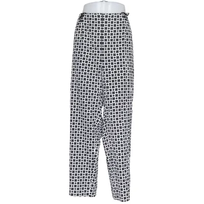 Pants (Black, White) from Selection by Ulla Popken Cotton, Elastane, Viscose