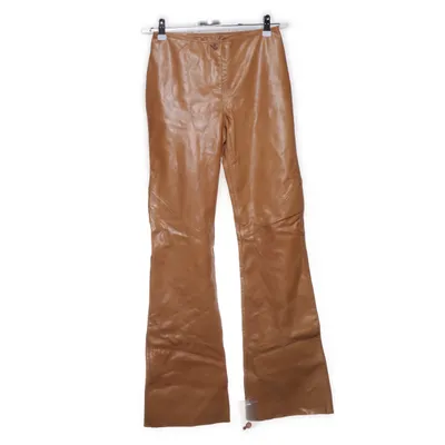 Läderbyxor (Brun) från Hennes Collection Polyester, Skinn
