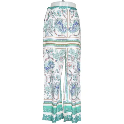 Pantalon patte d'éléphant (Blanc, Vert, Bleu) de Emery Rose Élasthane, Polyester