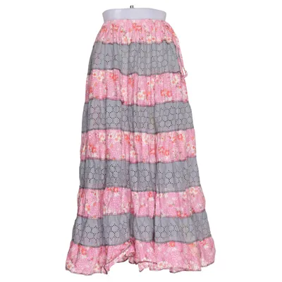 Maxi rok (Roze, Grijs, Meerkleurig) van Sassymanii Katoen