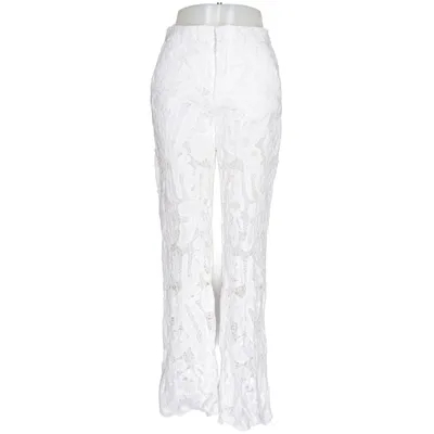 Pantalon (Blanc) de Zara Coton, Polyamide