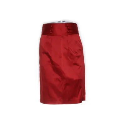Jupe (Rouge) de Edith & Ella Acétate, Coton, Élasthane, Polyester