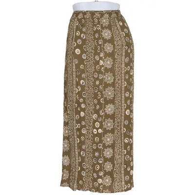 Maxi nederdel (Grøn, Beige) fra Linnea Viscose