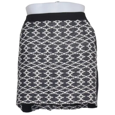 Skirt (Black, White) from Naf Naf Cotton, Elastane, Lyocell, Polyester, Viscose