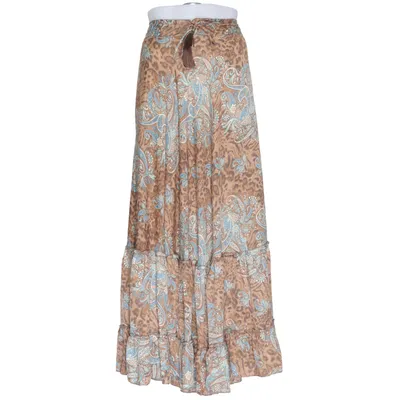Långkjol (Brun, Blå, Flerfärgad) från S.N.Moda Silke, Viskos