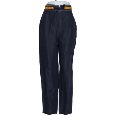 Pantalon patte d'éléphant (Bleu) de Batiste Lin