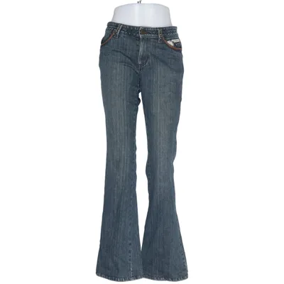 Jeans (Blå) fra Harley Davidson Bomuld, Elastan, Læder