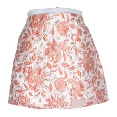 Skirt (Orange, White) from Flowerby Charm's Polyester