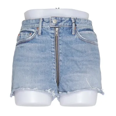 Short en jean (Bleu) de Grlfrnd Coton