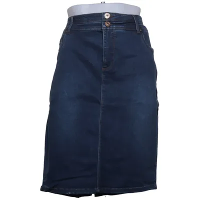 Jupe en jean (Bleu) de Simply Be Coton, Élasthane, Polyester, Tencel