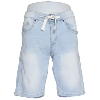 Denim shorts (Slim Fit) van Livergy Katoen, Elastaan