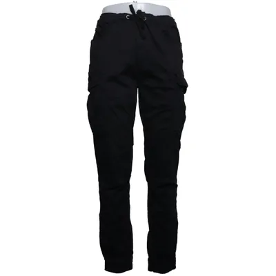 Pantalon cargo (Noir) de Schott NYC Coton, Élasthane