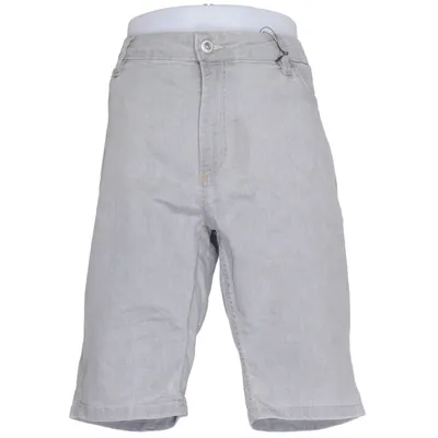 Denim shorts (Gray) from Lindbergh Cotton, Elastane, Leather, Polyester