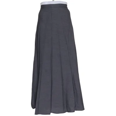 Långkjol (Grå) från Birgitta Polyester, Ull