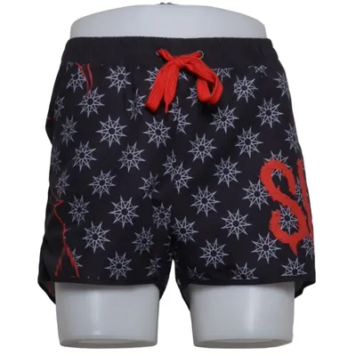 Badshorts (Svart, Röd, Vit) från Slipknot Polyester