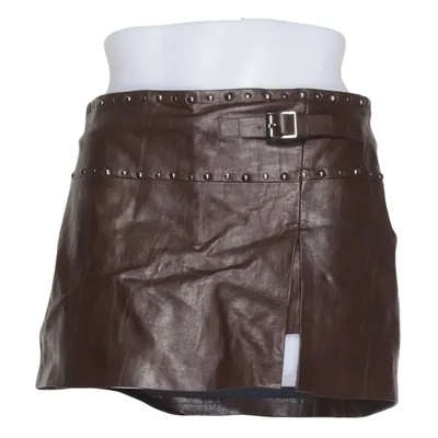 Skirt (Brown) from Bershka Polyurethane