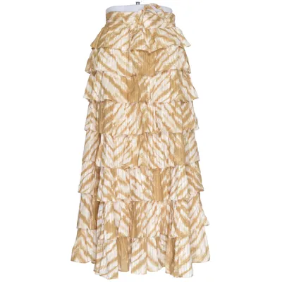 Långkjol (Beige, Brun) från Ulla Johnson Bomull, Viskos