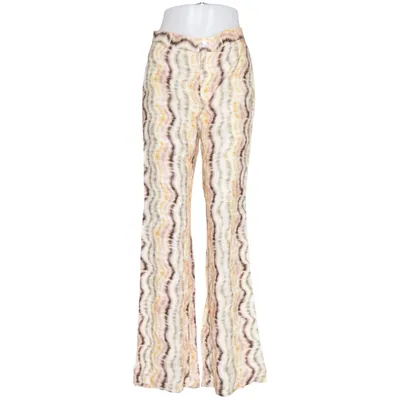 Broek (Beige, Meerkleurig) van Pull & Bear Viscose